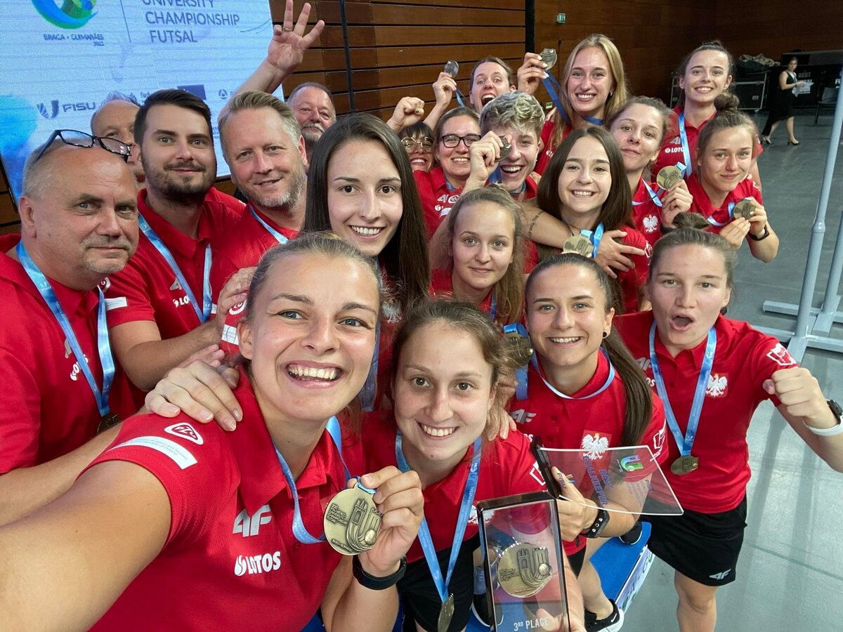 Akademicka Reprezentacja Polski z brązowym medalem podczas Akademickich Mistrzostw Świata w futsalu 